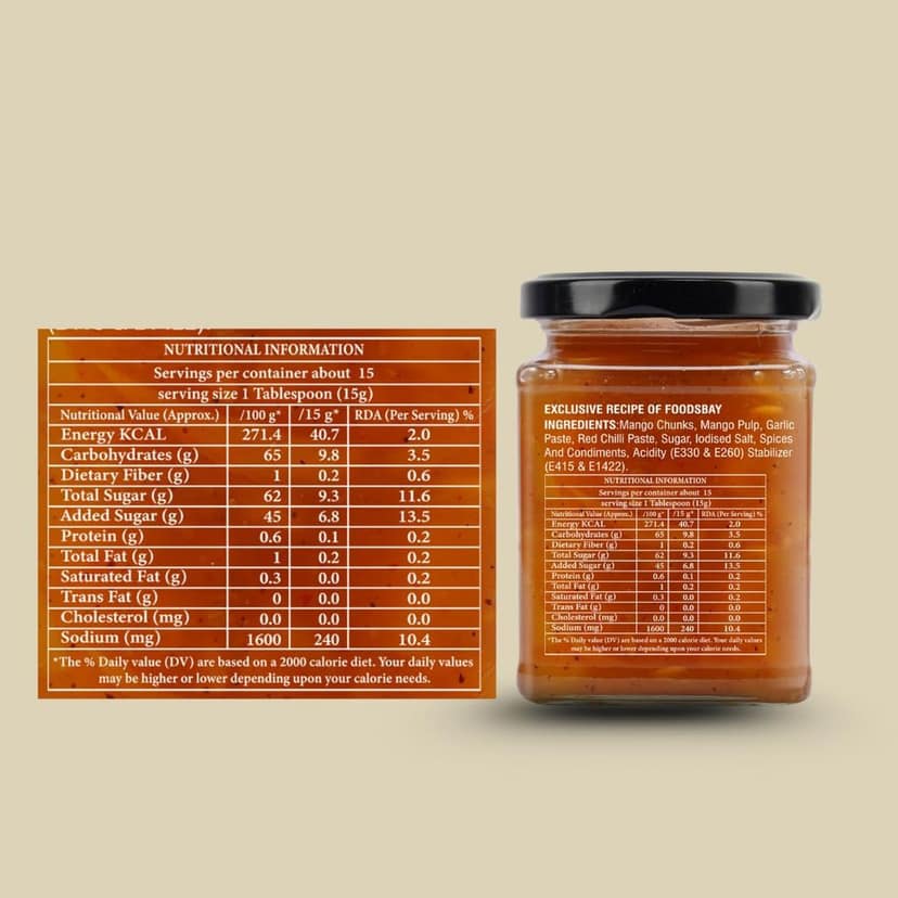 Organic Nation Mango Chutney 300g | Authentic Indian Sweet & Spicy Relish | Handcrafted with Fresh Mangoes & Natural Spices | No Preservatives | Perfect for Dips, Sandwiches & Curries view 4