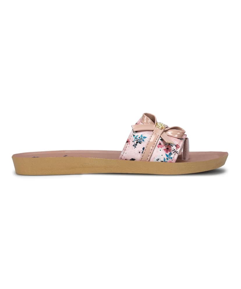 Paragon Women's Peach Sliders with Anti-skid Cushioned Sole for Everyday Use view 2