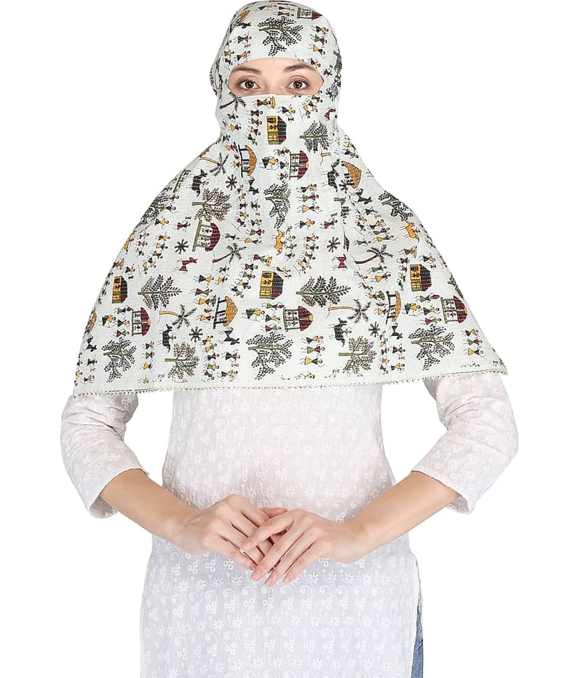 DEEPNYRA - LIVING STYLE Yellow Cotton Women's Scarf ( Pack of 1 )