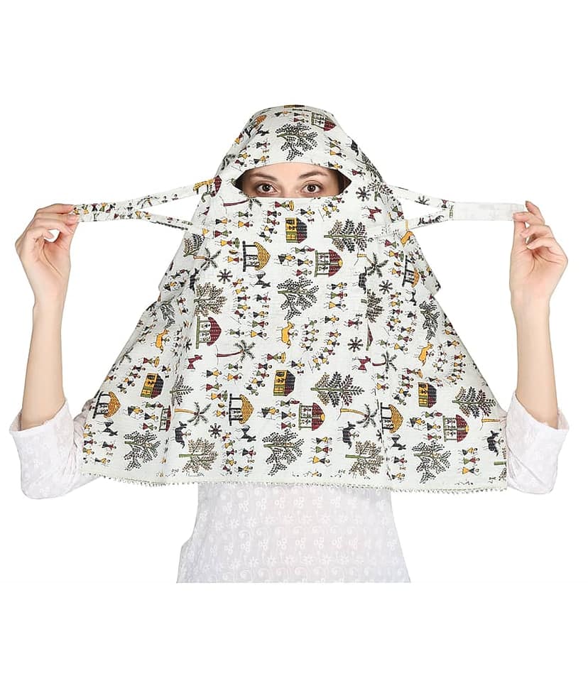 DEEPNYRA - LIVING STYLE Yellow Cotton Women's Scarf ( Pack of 1 ) view 2