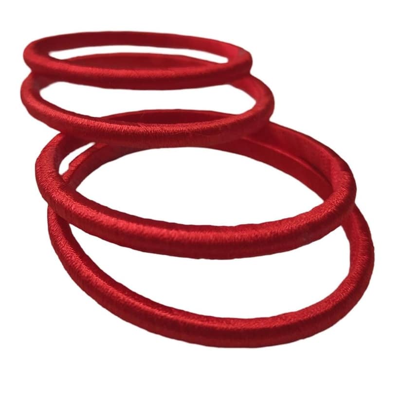 Red Silk Thread Bangle Set of 4 for Women and Girls view 4