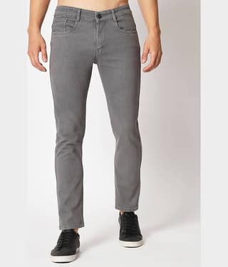 RAGZO - Grey Denim Slim Fit Men's Jeans ( Pack of 1 )