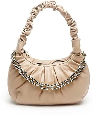 Lychee bags Women Pu Gathered Shoulder Bag