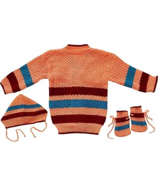 LITTLE PANDA Single Unisex for Baby Woollen Cardigans ( Yellow )