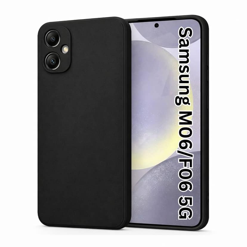 V3Deals Compatible with Samsung Galaxy M06 / F06 (5G) Silicone Mobile Cover | Camera Bump Protection & Inner Velvet Fabric Lining | Ultra Slim Matte Soft Rubberised Case Cover