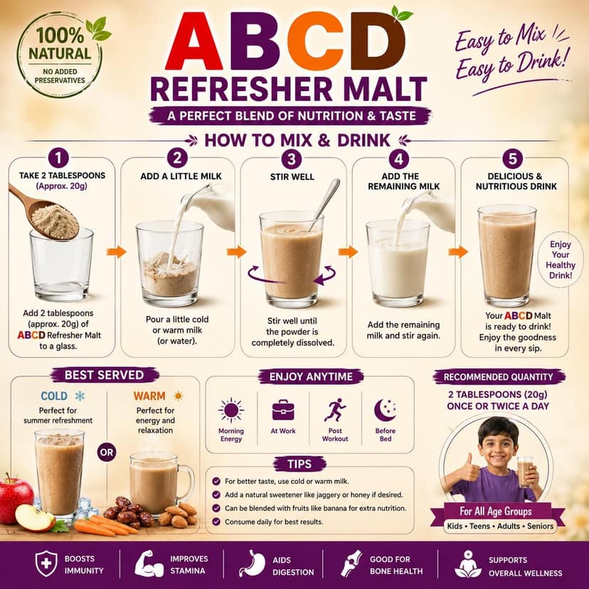 ABCD Refresher Malt 500g | Her Farms view 2