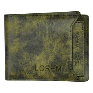 Removable Card Holder Bi-Fold Premium Faux Leather 7 ATM Card Slots Wallet for Men-B