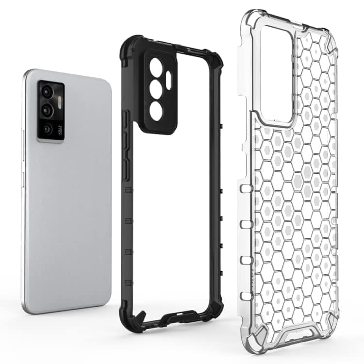 Faircost Hybrid Shockproof Back Cover for iQOO 9 SE 5G Hard Outside Soft Inside- (Polycabonate::Transparent) view 4