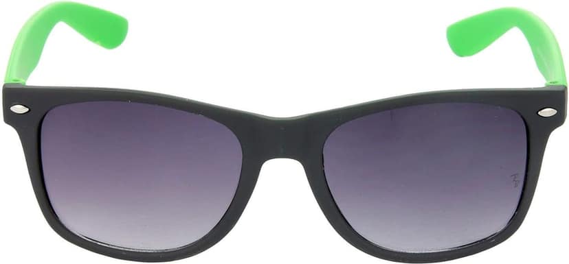 Hrinkar Unisex Round Sunglasses Violet & Green Frame, Grey Lens (Large) - Pack of 2 view 3