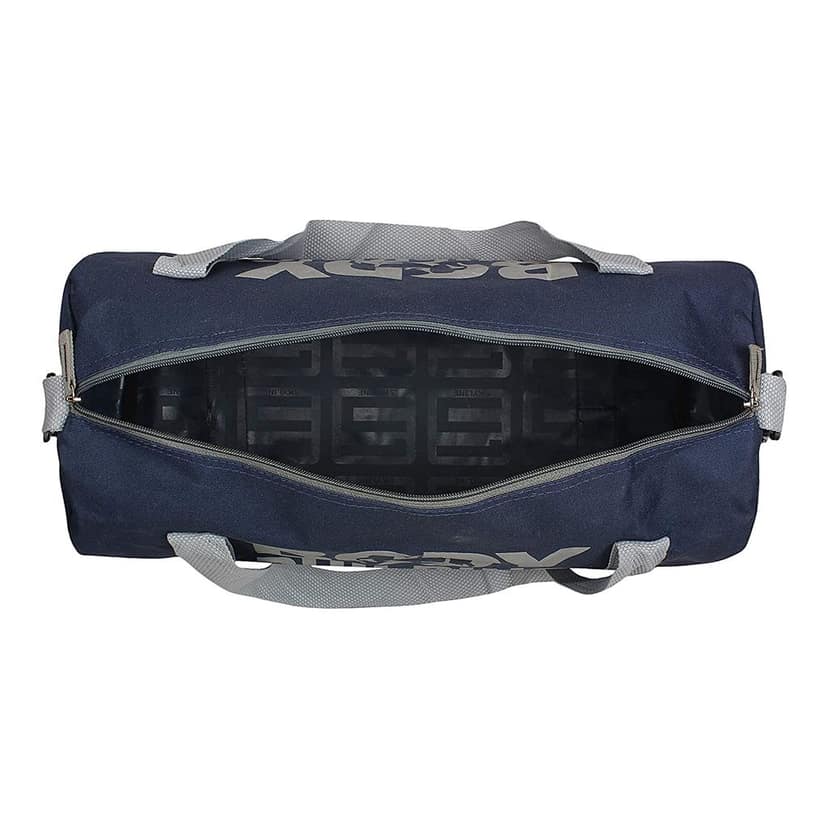 GROUPERS Duffle Canvas Bag with Shaker Bottle-500ml & Wrist BandlSports & Travel BaglSports Kitl (Blue) view 4