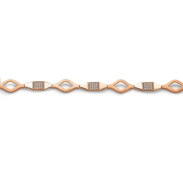 Rose Gold Queen Link Bracelet view 4