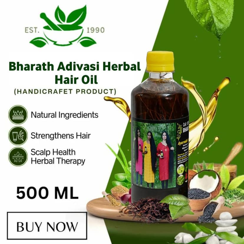 Bharath Adivasi Herbal Hair Oil view 5