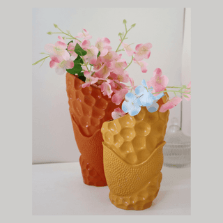 Beauty of Embossed Patterned Flower Vase