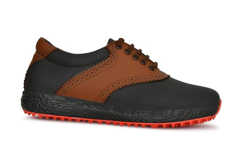 HITCARO Men's Proffessional Leather Golf Shoes | Lace-Up | Waterproof | Comfortable | Breathable view 2