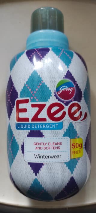 Godrej Ezee liquid detergent gently cleans and soft winterwear