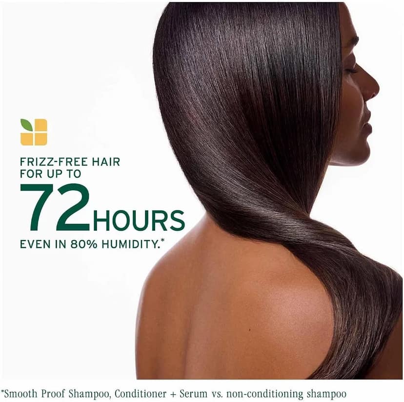 Biolage Smoothproof Anti-Frizz Shampoo with Camellia oil and Glycerin for 72HR Frizz Control (400ml) view 3