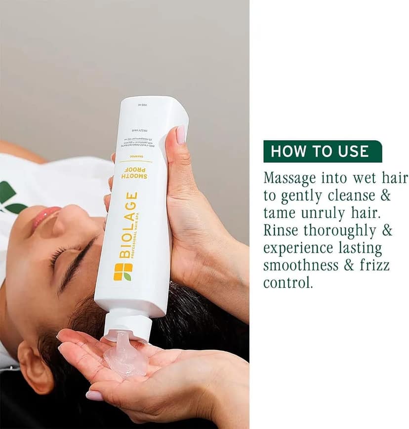Biolage Smoothproof Anti-Frizz Shampoo with Camellia oil and Glycerin for 72HR Frizz Control (400ml) view 8