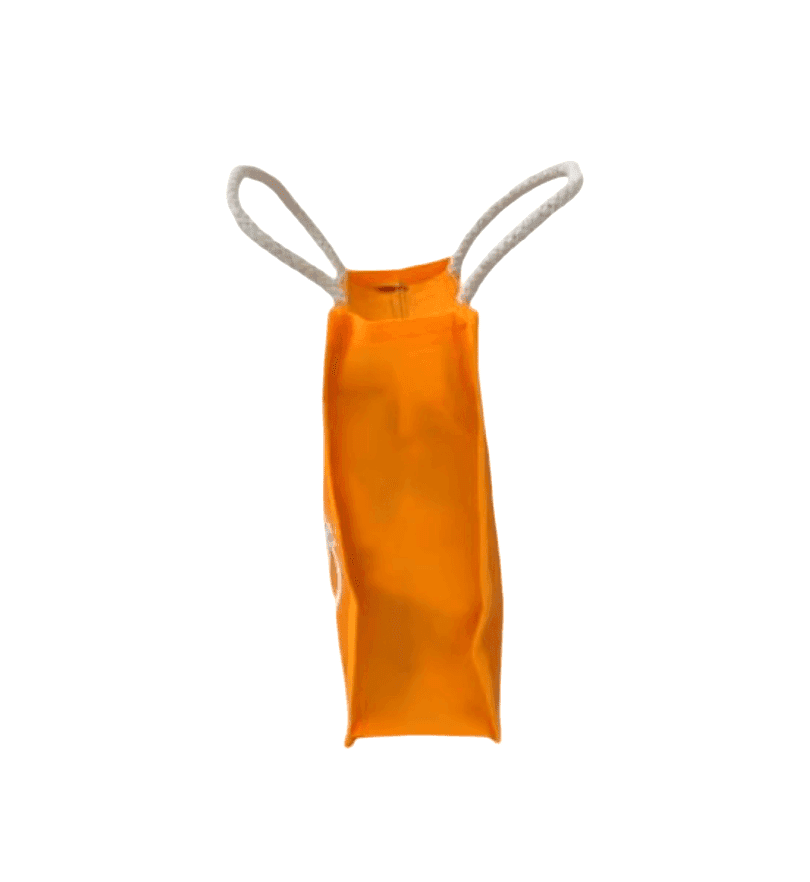 Wedding Return Gift Jute Bag (Orange) view 3