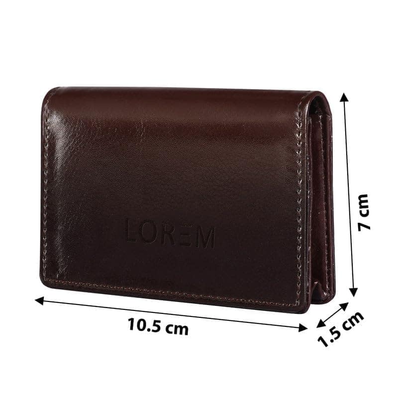 LOREM Mini Wallet for ID, Credit-Debit Card Holder & Currency with Push Button for Men & Women-UF view 6