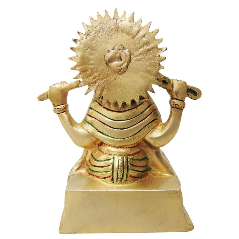 Brass Showpiece Vishwakarma Statue, Height : 7 Inch (BSMAS1251 C) view 3