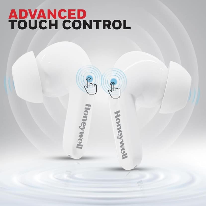 Honeywell Suono P2100 Bluetooth in Ear TWS Earbuds- white view 5