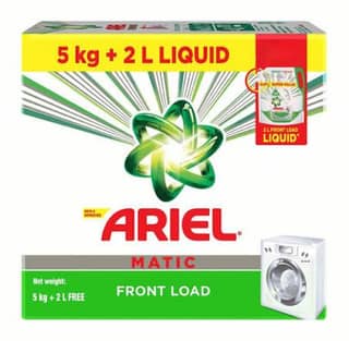 ARIEL FRONT LOAD 5KG 2L LIQUID FREE