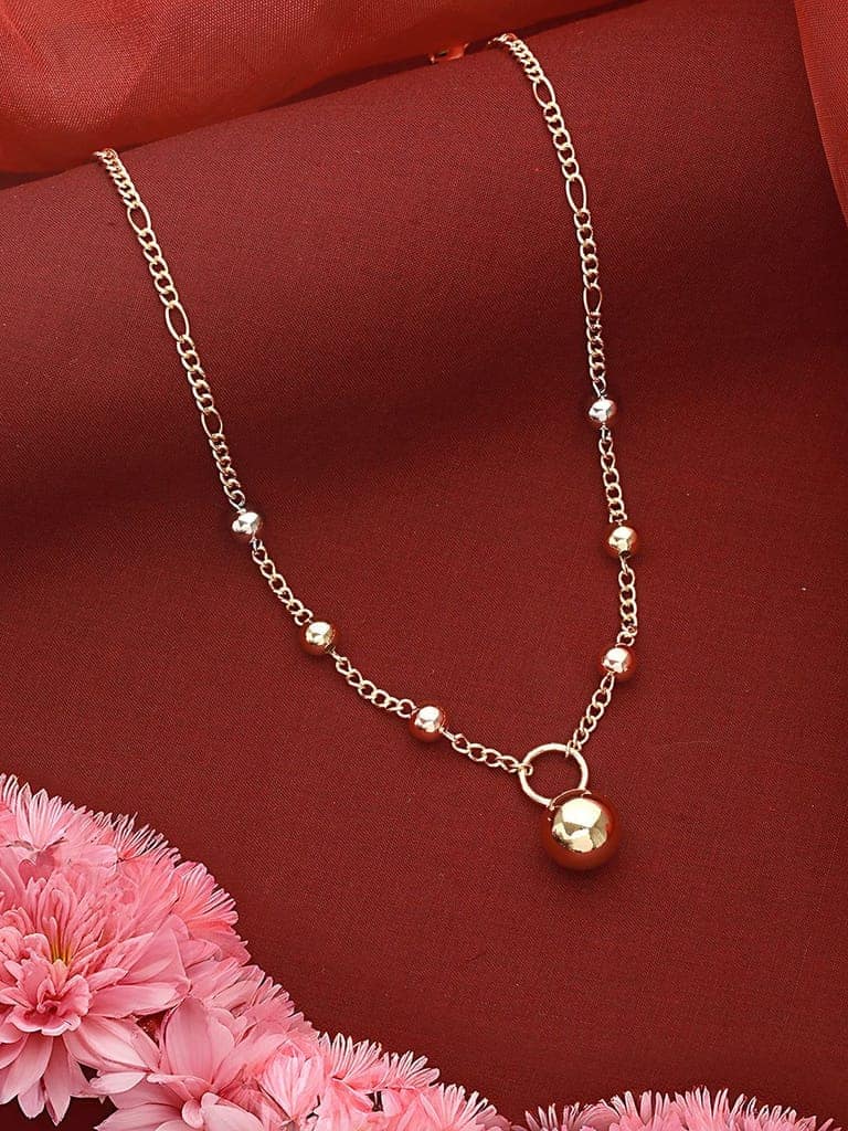 Anti-Tarnish Gold Polish Ball Locket Ball Chain Necklace view 6
