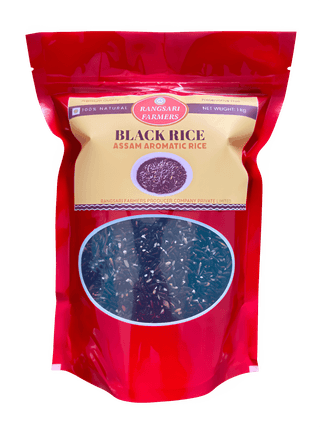 Black Rice - 1kg | Assam Aromatic Rice | Rich in Antioxidants & Fiber | Enjoy Nutritious Desserts