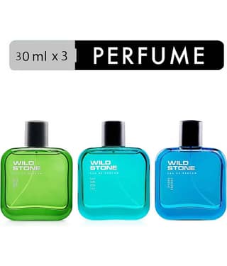 Wild Stone Edge, Hydra Energy and Forest Spice Perfume Combo for Men, Pack of 3 (30ml each)