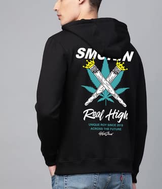 SCOTT FINCHER Men's Black Graphic Printed Hoodie : AA(RSHOD)BLACK_29