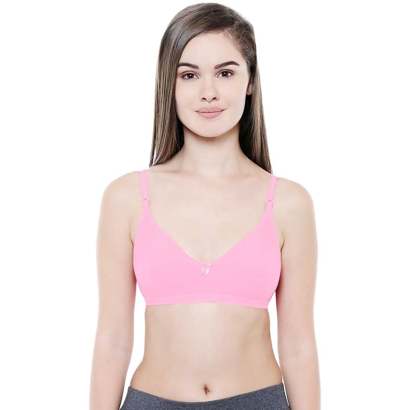 Bodycare Women Cotton Spandex Full Coverage Non Padded Regular Bra Pack - 2 E1575DPUPI view 2