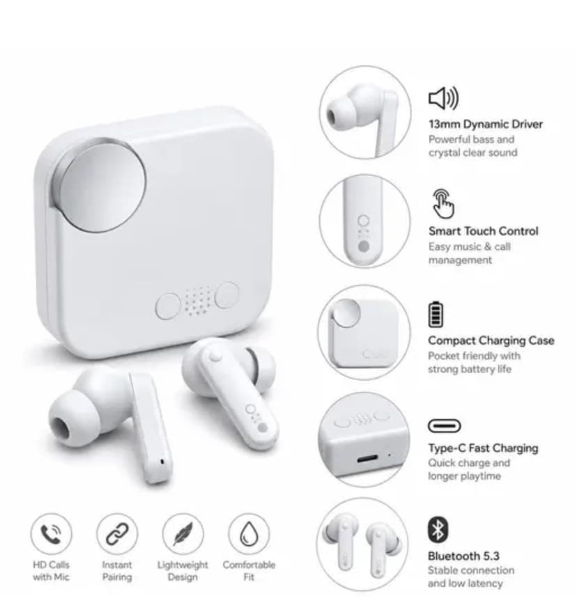 Nothing Ear (Open) True Wireless Earphones with Open-Ear Design, Bluetooth 5.3, and Long Battery Life (White) view 3