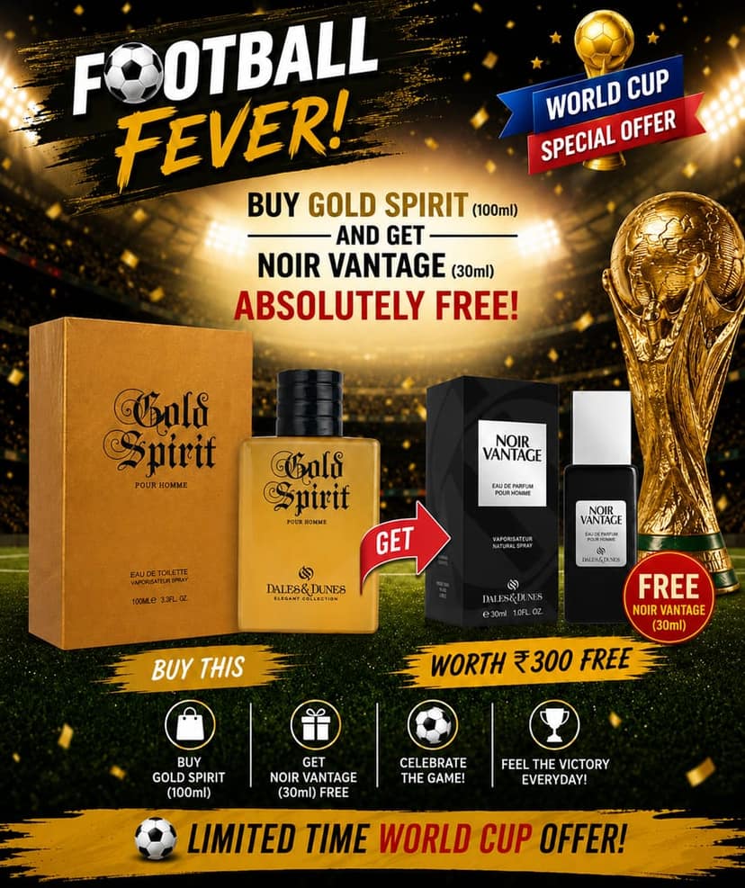 Dales & Dunes Gold Spirit Eau De Toilette Perfume for Men 100ML | Long Lasting Premium Men’s Fragrance | Fresh Woody Masculine Scent | Luxury Daily Wear EDT view 4