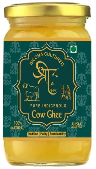 Pure A2 Cow Bilona Ghee Shree Ghritam (500ml)