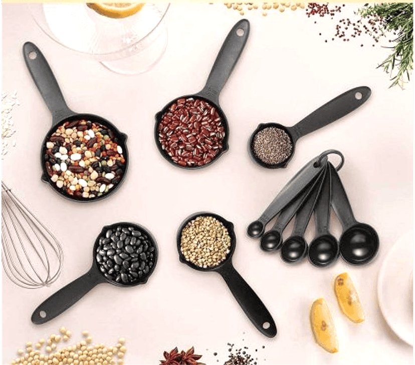 10 Pcs Measuring Cups & Spoons- Tresna Premium Best quality Measuring Cups & Spoons Kitchen Set 10-Pieces Combo view 2