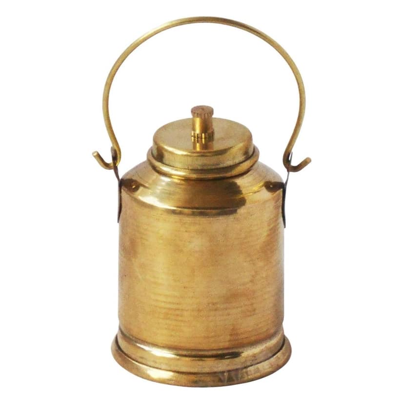 Brass Milk Bucket Miniature | Traditional Dairy Toy Collectible, Height : 4.8 Inch (ZMAS343 C) view 2