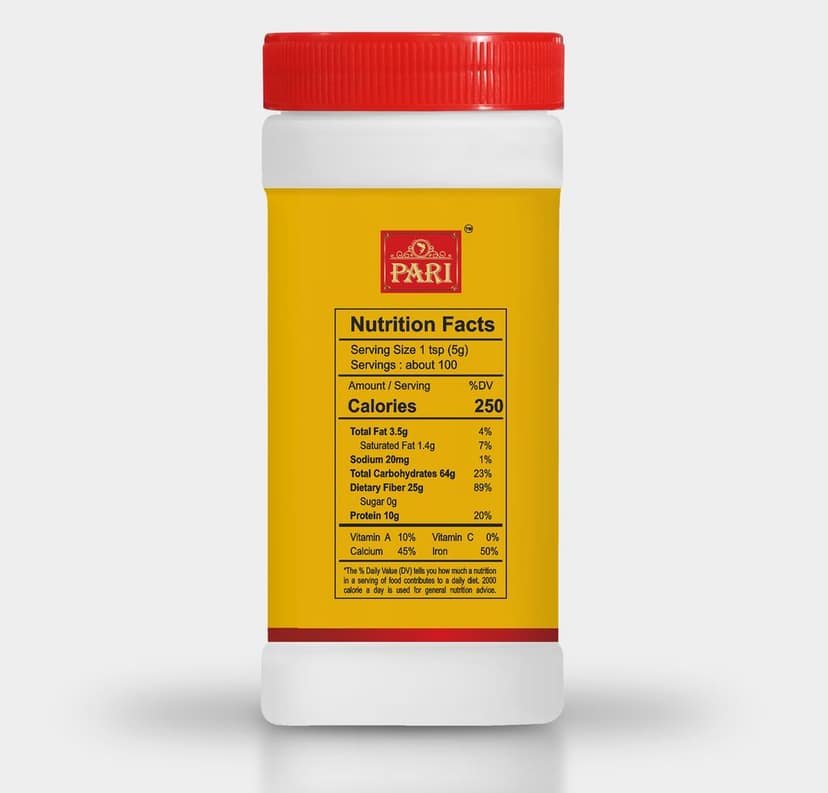 Pari Black Pepper Powder | Kali Mirch Powder | Gol Mirch Powder | Handpicked and Clean | Indian Spices | Chemical and Pesticides Free | Naturally Processed | (Pack of 1 x 500g Jar) view 3