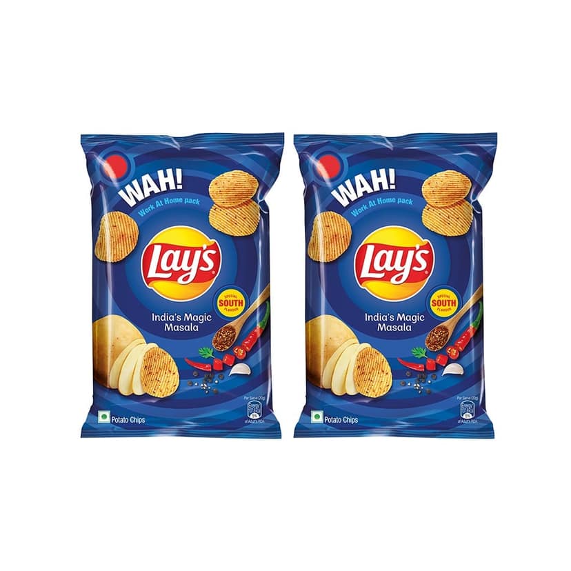 Lay's India's Magic Masala Potato Chips (157 g) - Pack of 2 view 2