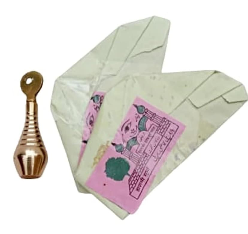 Mii Art brass surmedani with surma use in eye's muckap(size-8cm) pack of 1 pcs. view 6