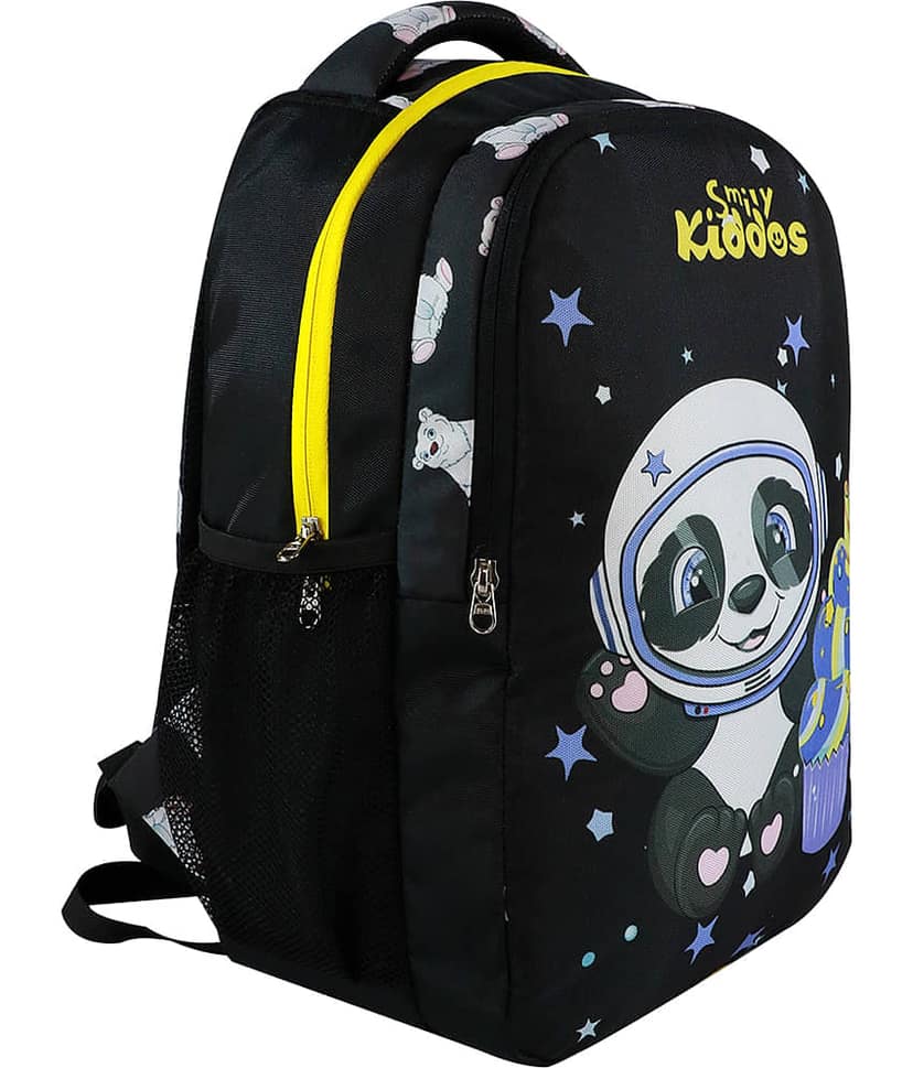 Smily Kiddos 20 Ltrs Black Polyester College Bag view 2