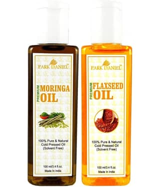 Park Daniel Premium Flaxseed and Moringa oil(200 ml) 200 mL Pack of 2