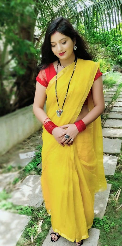 Kota Doria Pure Silk Saree Hand Dyed with Blouse-2899 view 7