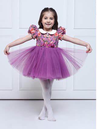 THE PONY & PEONY CO. Samaara - Girl Half Sleeves Dress