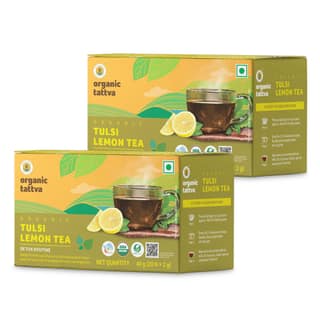 Organic Tattva Organic Tulsi Lemon Tea - 40g x Pack of 2