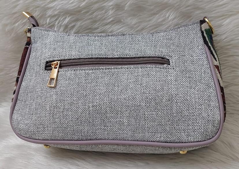 Sling Bag for Women with Colorful Geometric Pattern and Detachable Strap view 2