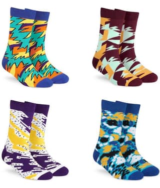 Dynamocks Multi Casual Full Length Socks Pack of 4
