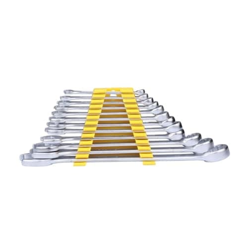 STANLEY 70-964E 12-Piece Combination Spanner Set With Maxi-Drive System, 6mm to 22mm, Chrome-Vanadium Steel, Anti-Slip Design on Open End, Anti-Rust, Matt Finish, Silver view 3