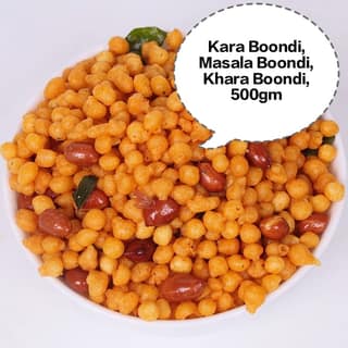 Kara Boondi, Masala Boondi, Khara Boondi, Spicy Boondi, Tikha Boondi 500gm