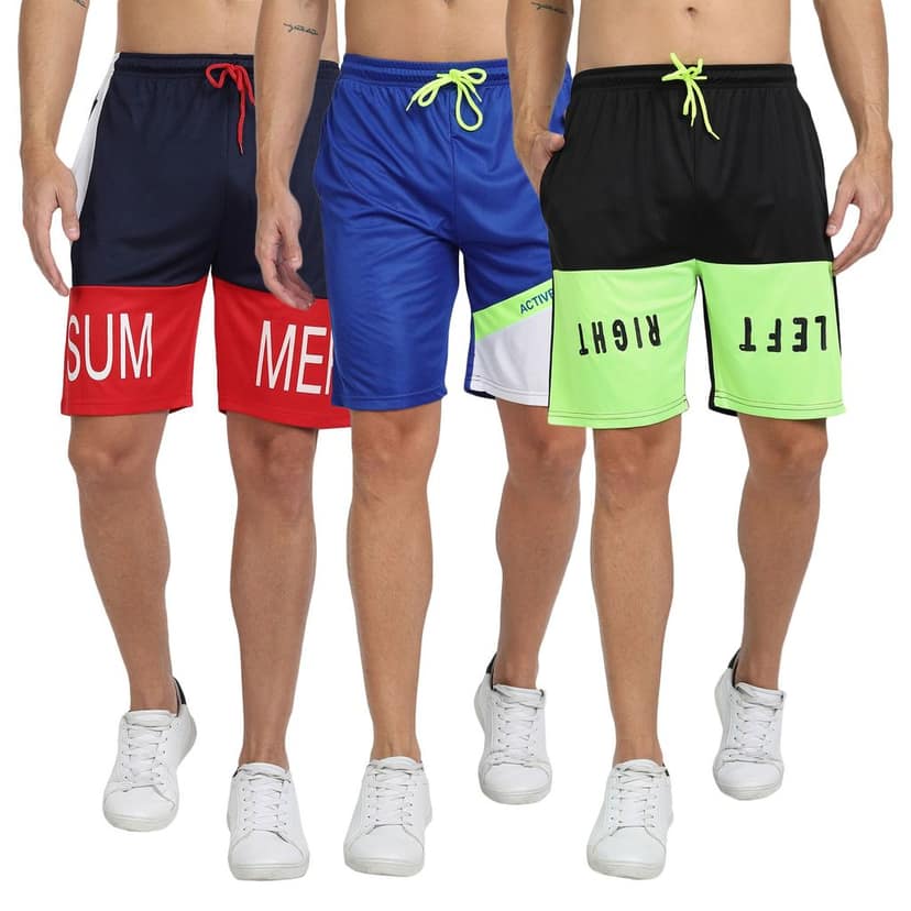 FTX Men Cut & Sew Printed Shorts