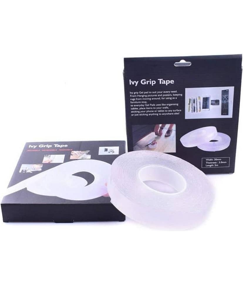 SOFTDARZEE Double Sided Adhesive Tape, Transparent Strong Adhesive Traceless Tape view 2